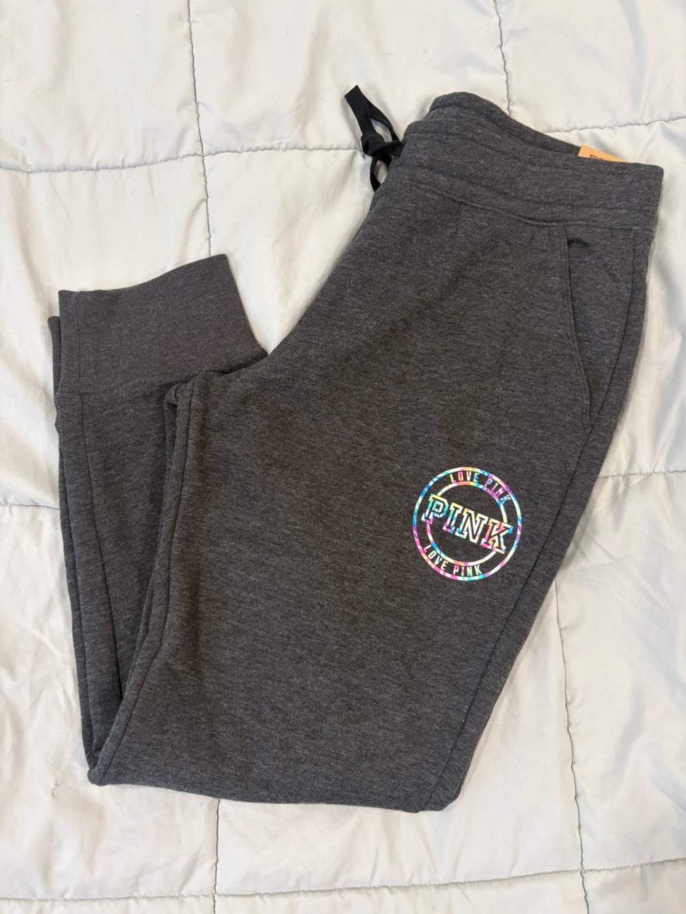 PINK by Victoria’s Secret Skinny Jogger Sweatpants – Charcoal Gray | NWT - Picture 10 of 10